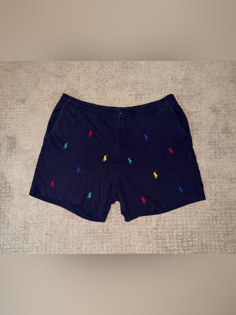 Polo Ralph Lauren Men's Navy Embroidered Pony Shorts Size XXL